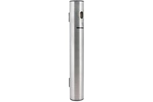 Securit American Metalcraft SPSSWM2 Wall-Mounted Smoker Pole, Brushed Stainless Steel, 2.5 * 22 inches, Silver