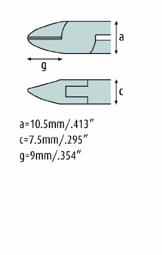 Seitenschneider 120mm | schmitz 3242HS22 | halbovaler Kopf mit feiner Schneid-Wate | ESD/EGB sicher | Durchgestecktes… – Bild 3