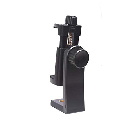 Riqiorod Phone Tripod Holder Head 1/4" Screw Adapter + Bluetooth Remote Camera Shutter, Rotatable Digtal Camera Bracket,Selfie Lens Monopod,Compatible Camcorder iPhone X/XR/Xs Ma (Tripod Adapter)