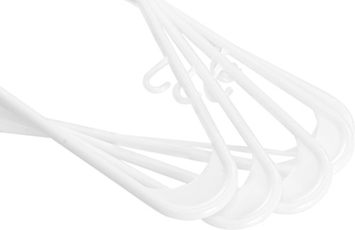 6 Utopia+Home+White+Plastic+Hangers