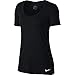 NIKE Women's Victory Training Tee, Black/White, Medium