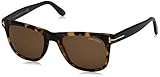 Tom Ford 336 55J Tortoise Leo Wayfarer Sunglasses Lens Category 3 Lens Mirrored