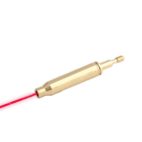 Higoo Tactical .223 Red Laser Boresighter, Brass Laser Sight Tool for
