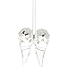 Swarovski Angel Wings Ornament, Crystal, Transparent, 5.2 x 4.3 x 1.5 cm
