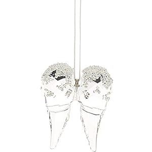 Swarovski Angel Wings Ornament, kristal, transparant, 5,2 x 4,3 x 1,5 cm