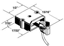 O Short Coupler, 23/64" Center (1pr)