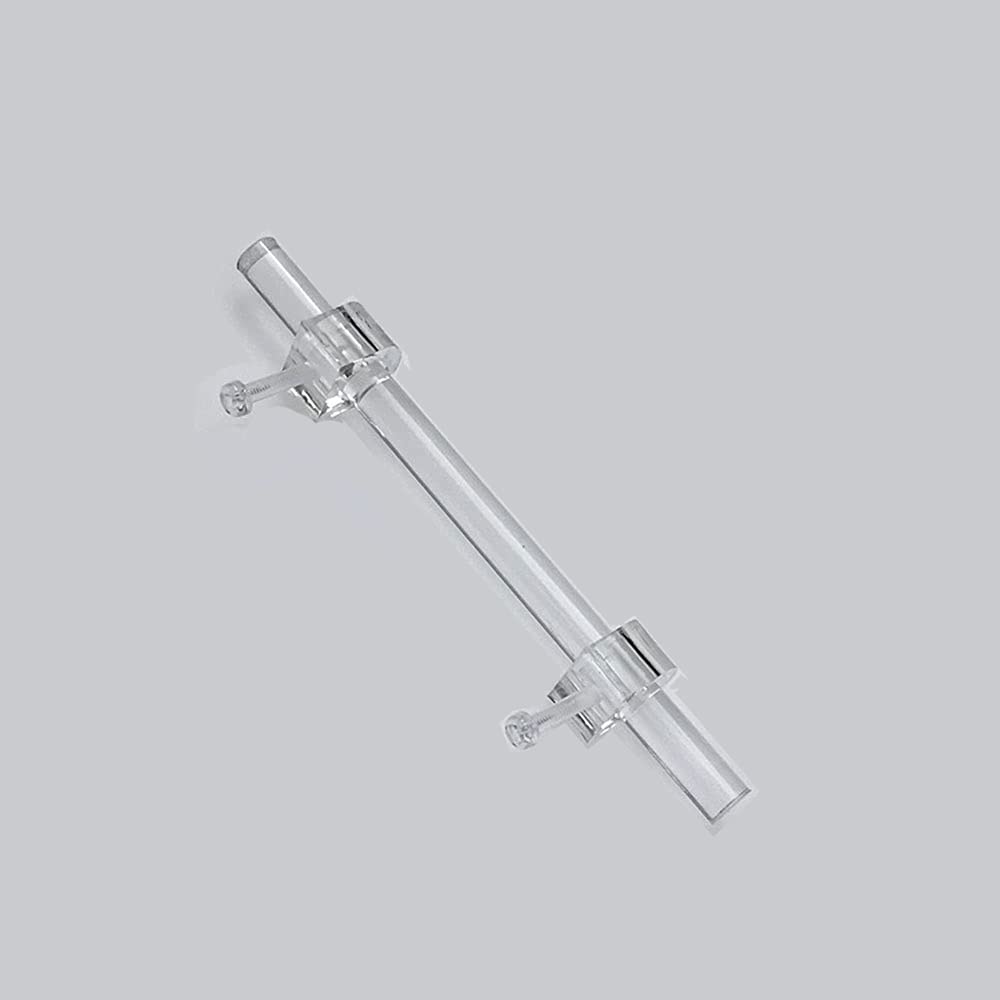 tooloflife 200mm Transparent Acrylic Cabinet Drawer Pulls Modern Cabinet Handle Bar Furniture Door Knobs T Bar Handle