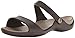 crocs Women's Cleo V Flat Sandal, Espresso/Mushroom, 8 M US