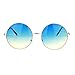 SA106 Hippie Retro Groovy Gradient Oversize Circle Lens Round Sunglasses