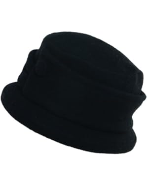 Wool Cloche with Button One size