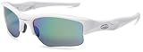 Oakley Men's Flak Jacket XLJ Iridium Sport Sunglasses,Matte White Frame/Jade Lens,one size