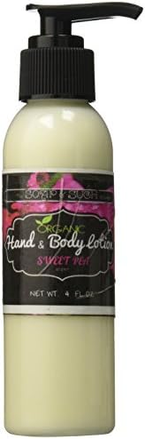 Utopia Alley the Soap and Such Collection, Sweet Pea 100% Organic Hand &amp; Body Lotion