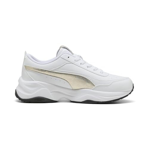 Cilia Mode Metallic Whisper, Zapatillas de Deporte para Mujer, Blanco Dorado Negro, 39 EU, Blanco Oro Negro, 39 EU