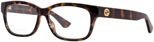 Gucci GG0201O 002 Eyeglasses Havana 50mm Square Frame Gucci GG0201O 002 Eyeglasses Women main image 3
