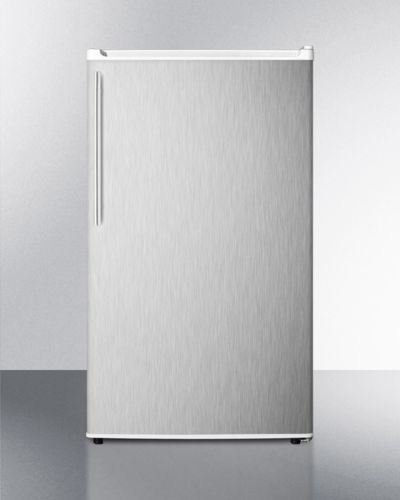 Summit Compact Auto-Defrost ADA Refrigerator-Freezer -Stainless Steel Model FF412ESSSHVADA