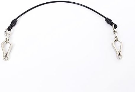 Chew-Proof Double Dog Leash Coupler - Walk 2 Dogs at Once (Cable, 20 in, Black)