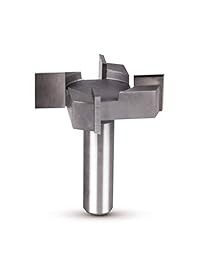 Puntas de enrutador de enrutamiento CNC, vástago de 0.5 in, 2 diámetros de corte en forma de T, herramienta de fresado de madera herramienta de carpintería de Tackpro   1 paquete de tuerca de 0.5 in, deslizador)