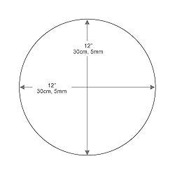 TroySys - 1/4" Thick Round Circle Glass Table