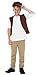 Smiffys Kids Victorian Urchin Kit, Vest and Cap, Brown, One Size, 21912