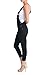 American Bazi Women's Solid Color Skinny Overalls