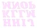 COLORSTAR CS1007-3000 Iron On Pink Letters 1.25In