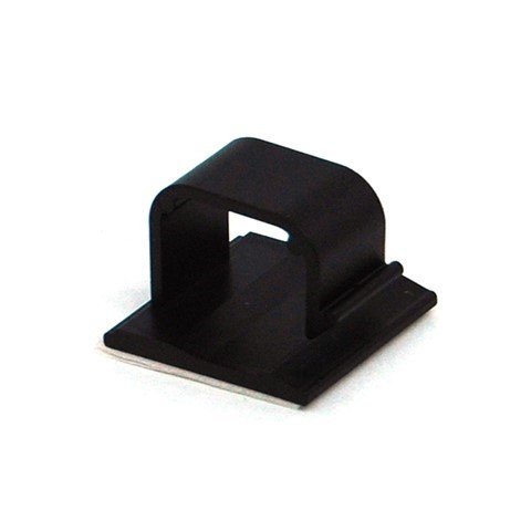 Phobya Wire Saddle Clip, 16mm Max Diameter, Black, 10-pack