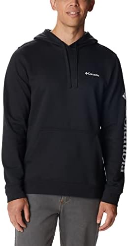 Herren Trek Hoodie, Schwarz/CSC-Ärmel-Logo, Medium