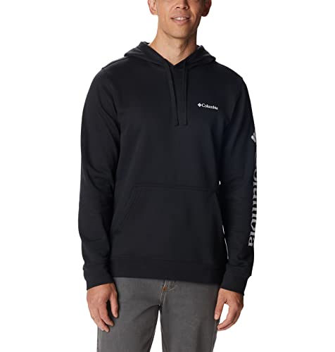Herren Trek Hoodie, Schwarz/CSC-Ärmel-Logo, Medium
