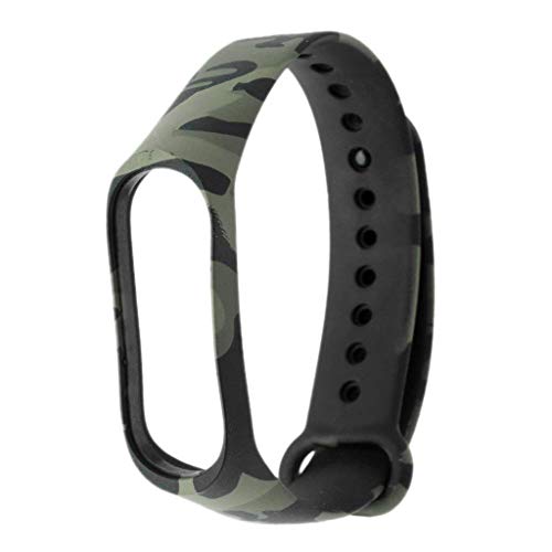 iloft Silicone Camouflage Army Style Band Strap for Xiaomi Mi Band 4 and Mi Band 3(Device Not Included) (Pack of 4)