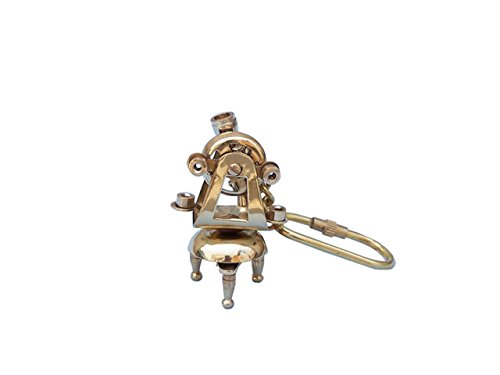 Brass Theodolite Key Chain- Collectible Marine Nautical Key Ring from Brass Blessing (5039-2) - Thumbnail 7