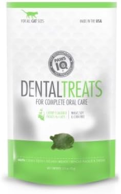 Paws IQ Cat Dental Treats - Cat-Nip Flavor, 2.5oz