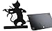 Fasmov Music Cartoon Cat Nonskid Bookends Art Bookend,1 Pair (Black)