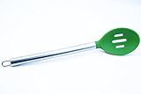 BEST Silicone Slotted Spoon By Chef Frog - For Home Or Professional Use - Features Our “Stay-Cool” Stainless Steel Handle