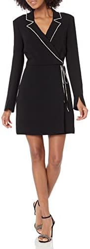women's belted mockneck long-sleeve stretch jersey dress Brgzlk Women's Maxi Dress Mock Neck Long Sleeve Full Pleated Chiffon High Waist Belted A Line Cocktail Party Long Dress, Size: Medium