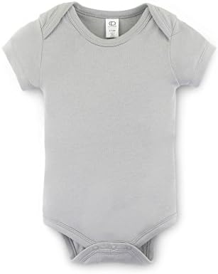 Unisex Baby Organic Cotton Bodysuit - Short Sleeve Infant Onesie