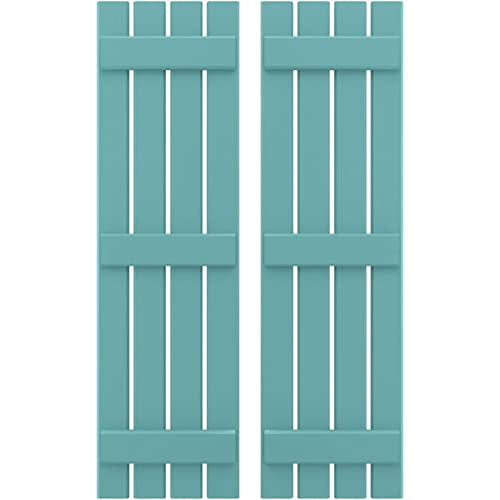 Ekena Millwork ARW401SB415X80PTH Americraft Four 3 Exterior Real Wood Spaced Bo…