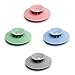 Shower Drain Stopper Hair Trap Hair Catcher,2-in-1 Strainers Protectors Cover for Sewer,Floor,Laundry,Kitchen and Bathroom,Bathtub Drain,Silicone,4-pcs