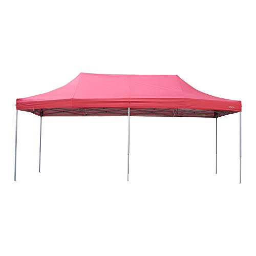 Outdoor Basic 10x20 Ft Pop Up Canopy Wedding Party Tent Patio Gazebo Shelter Red