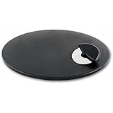 Heritage, 15 inch Black Ceramic Pizza Stone - Professional Grade Baking Stones for Oven, Grill, BBQ- Non Stain- with Pizza Cutter