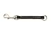 Black Leather Pull Tab w/Stainless Steel Hardware