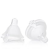 Evenflo Feeding Balance Plus Wide Neck Nipples for The Balance Plus Wide Neck Baby Bottles - Helps Reduce Colic - Medium Flow, 6 Months and Up (Pack of 2)