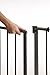 North States Supergate Slide-Step and Lock Open Gate, Burnished Steel