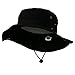 Extra Big Size Brushed Twill Aussie Hats - Black 2XL