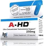 BPI A-HD Androgenic/Anti-Estrogen Testosterone Support Formula, 250mg, 28-Count