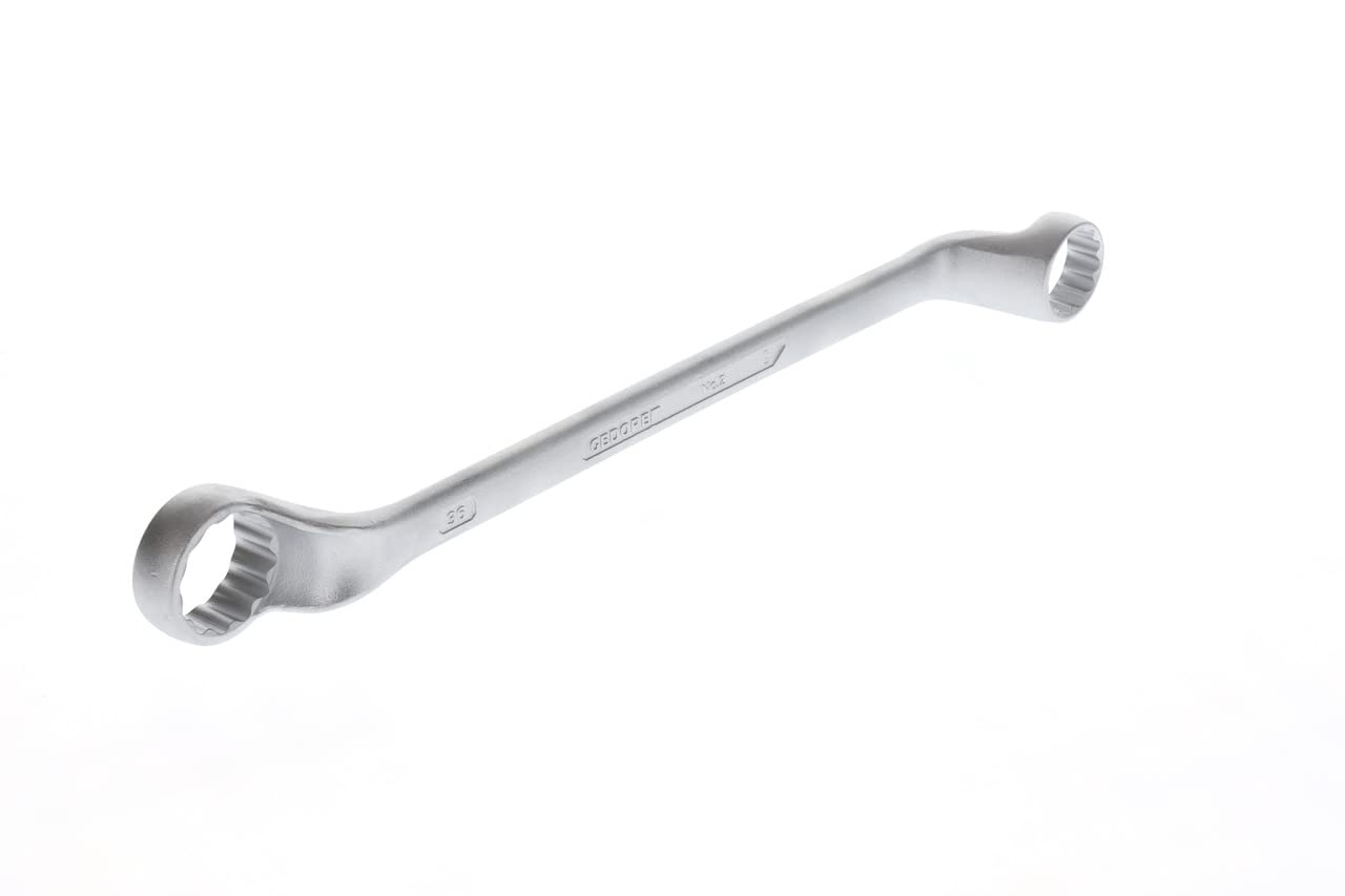 GEDORE Double-ended ring spanner, AF 30+36 mm, Offset, 5° angled, Slender, Bi-hex, UD profile, Spanner, 2 30X36 — image 1