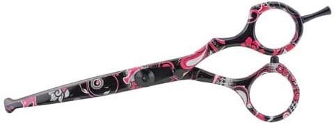 Ryan's Pet Supplies Value Groom Curved Ball Tip Scissors for Dogs, Tattoo Pattern, 6.5in