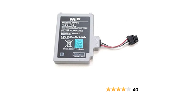 Amazon Com 3 7v 1500mah Rechargeable Battery Pack For Nintendo Wii U Gamepad Wup 012 Wup 010 Video Games