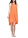 Amstt Womens Summer Sexy Vibrant Color Chiffon Dress Bathing Suit Cover Up (XXXL, Orange)
