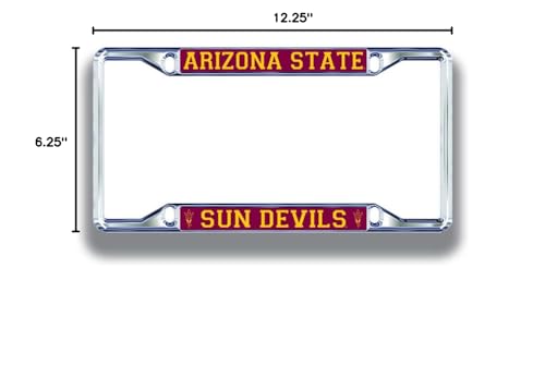 Arizona State Sun Devils License Plate Frame Silver