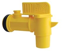 Vestil JDFT Plastic Manual Handle Jumbo Drum Faucet, Fits 2